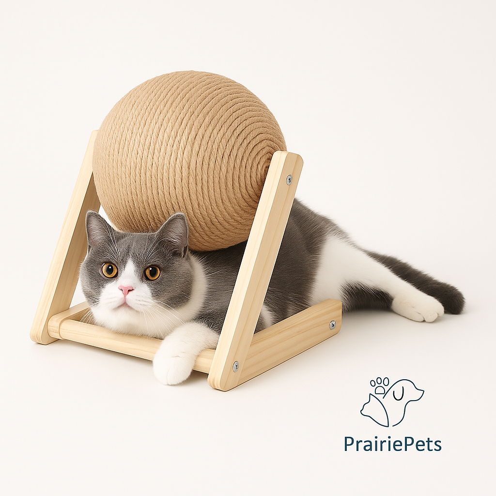 PrairiePets Cat Scratching Ball Toy