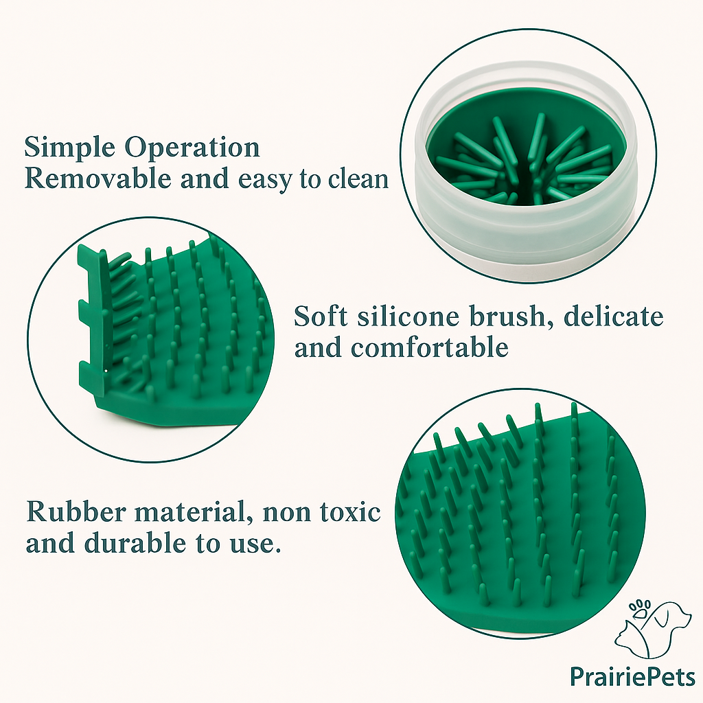 PrairiePets™ Soft Silicone Paw Washer