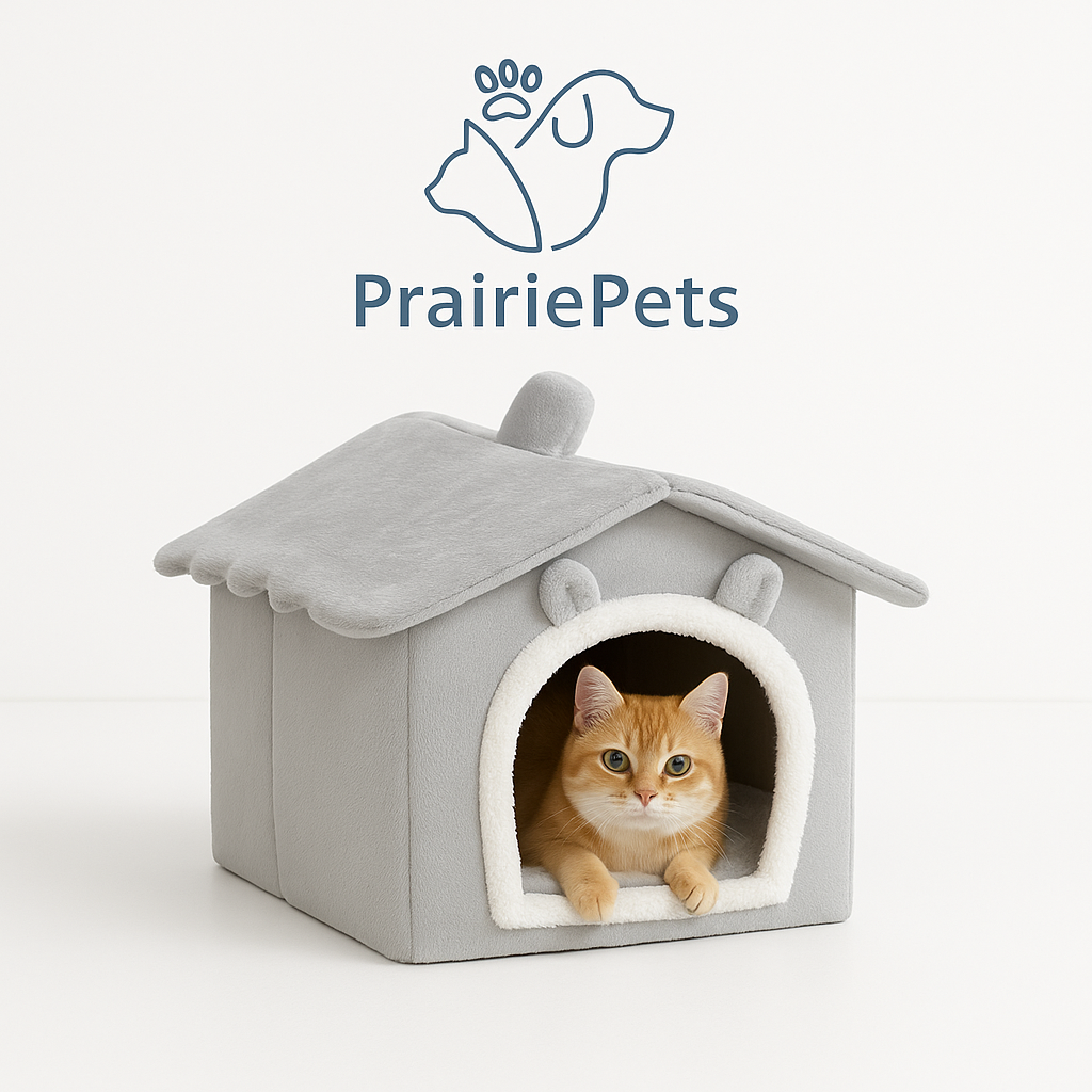 PrairiePets Foldable Pet Cave Bed