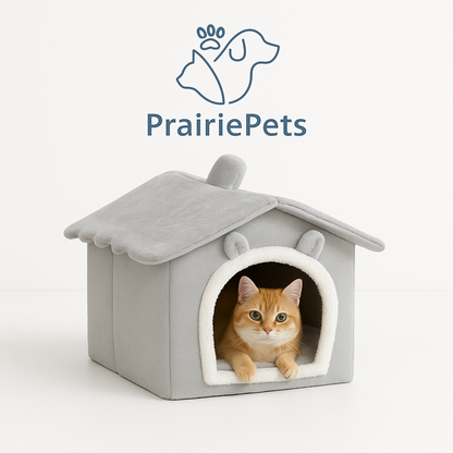 PrairiePets Foldable Pet Cave Bed