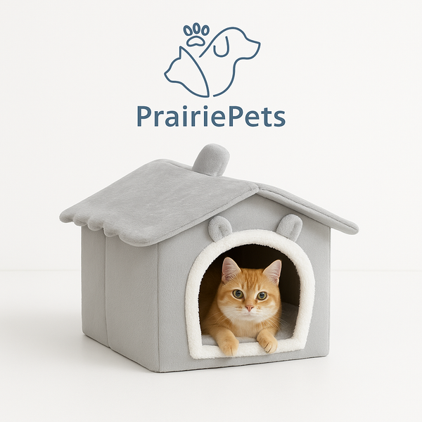 PrairiePets Foldable Pet Cave Bed