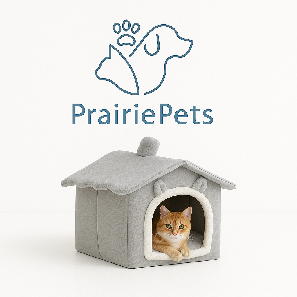PrairiePets Foldable Pet Cave Bed