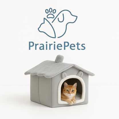 PrairiePets Foldable Pet Cave Bed