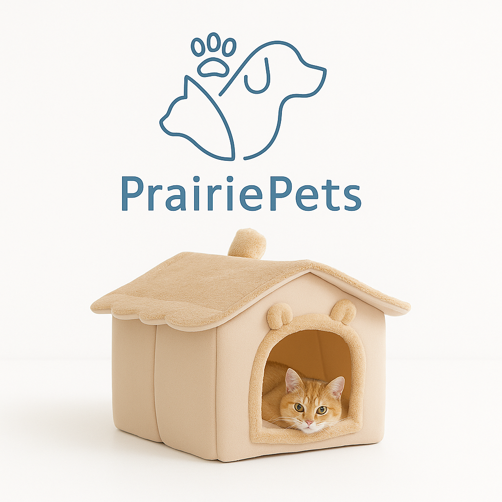PrairiePets Foldable Pet Cave Bed