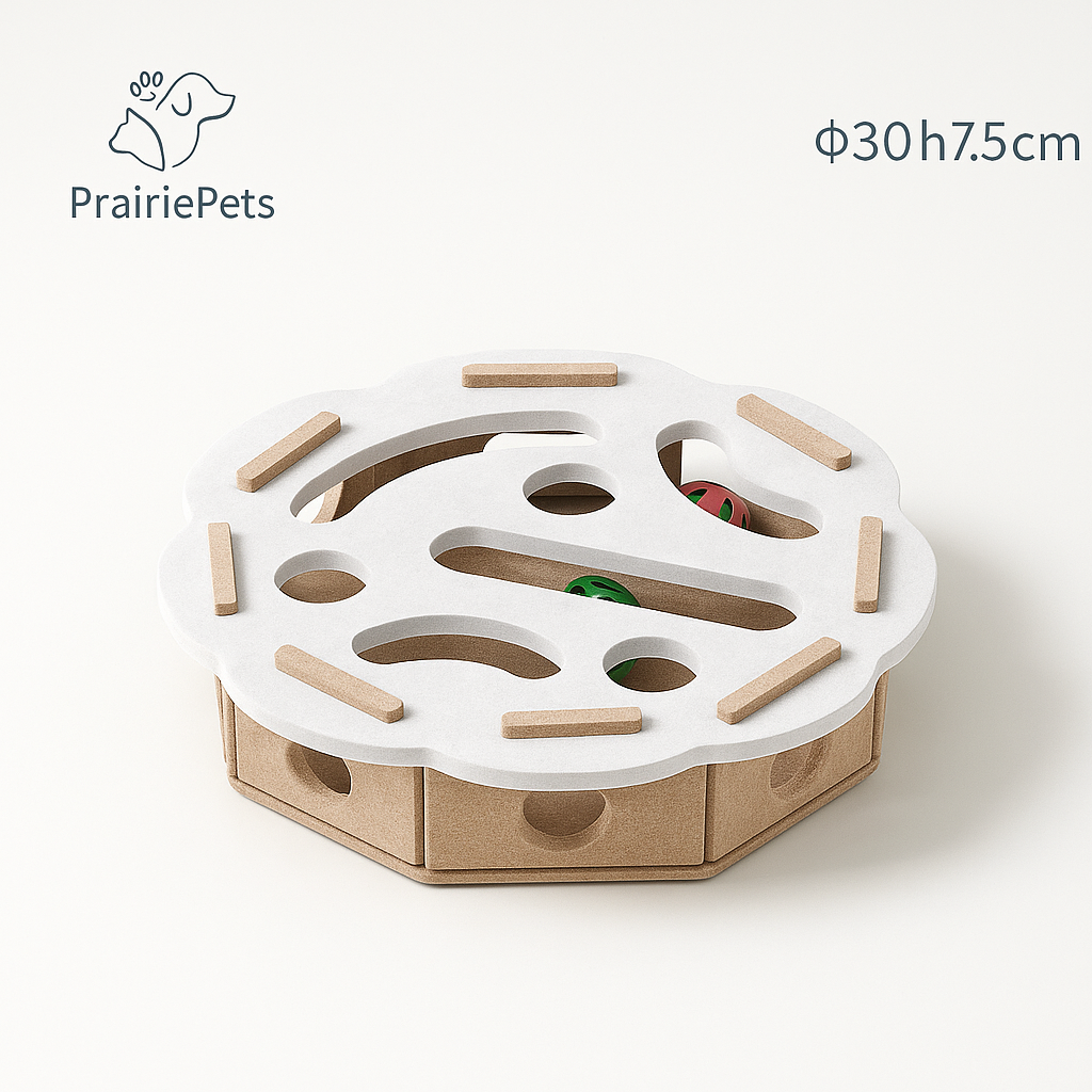 PrairiePets Felt Puzzle Box – Interactive Hunting Toy for Indoor Cats