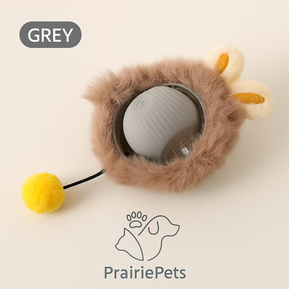PrairiePets Smart Rolling Ball – Interactive Rechargeable Toy for Cats & Small Dogs