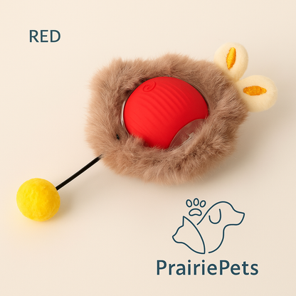 PrairiePets Smart Rolling Ball – Interactive Rechargeable Toy for Cats & Small Dogs