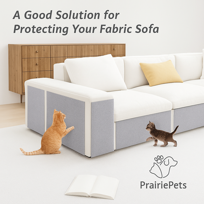 PrairiePets Cat Scratcher Mat – Self-Adhesive Sofa & Wall Protector