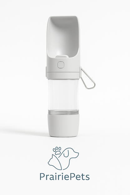 PrairiePets™ 2-in-1 Travel Water Bottle & Food Bowl