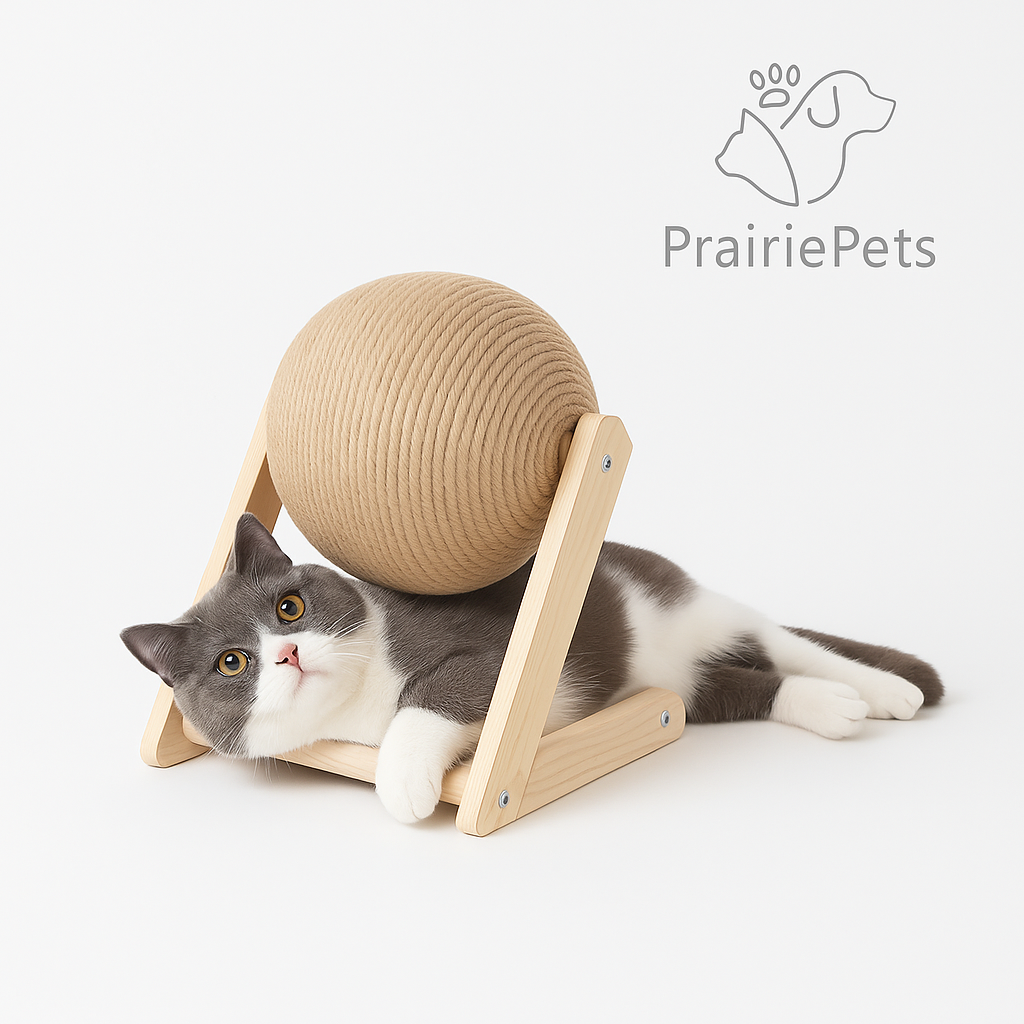 PrairiePets Cat Scratching Ball Toy