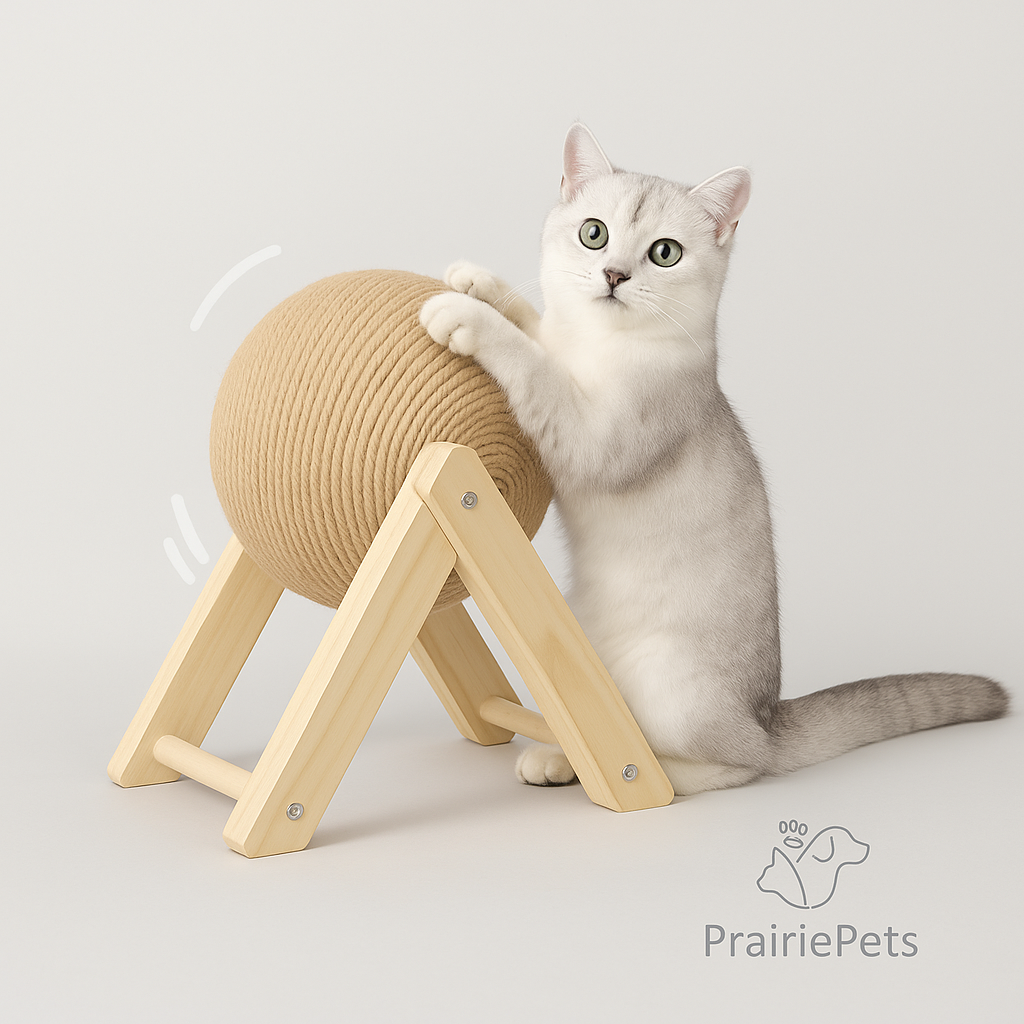 PrairiePets Cat Scratching Ball Toy