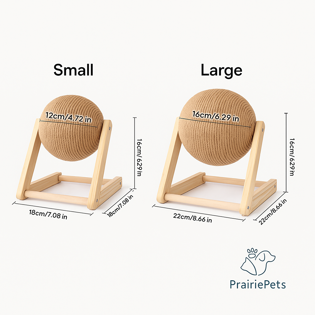 PrairiePets Cat Scratching Ball Toy