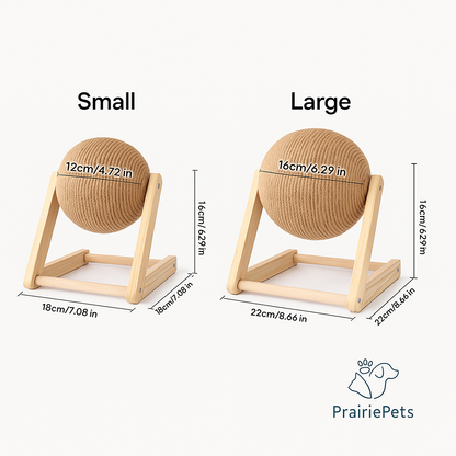 PrairiePets Cat Scratching Ball Toy