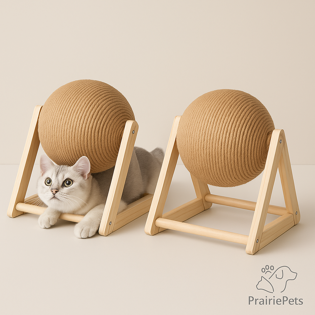 PrairiePets Cat Scratching Ball Toy