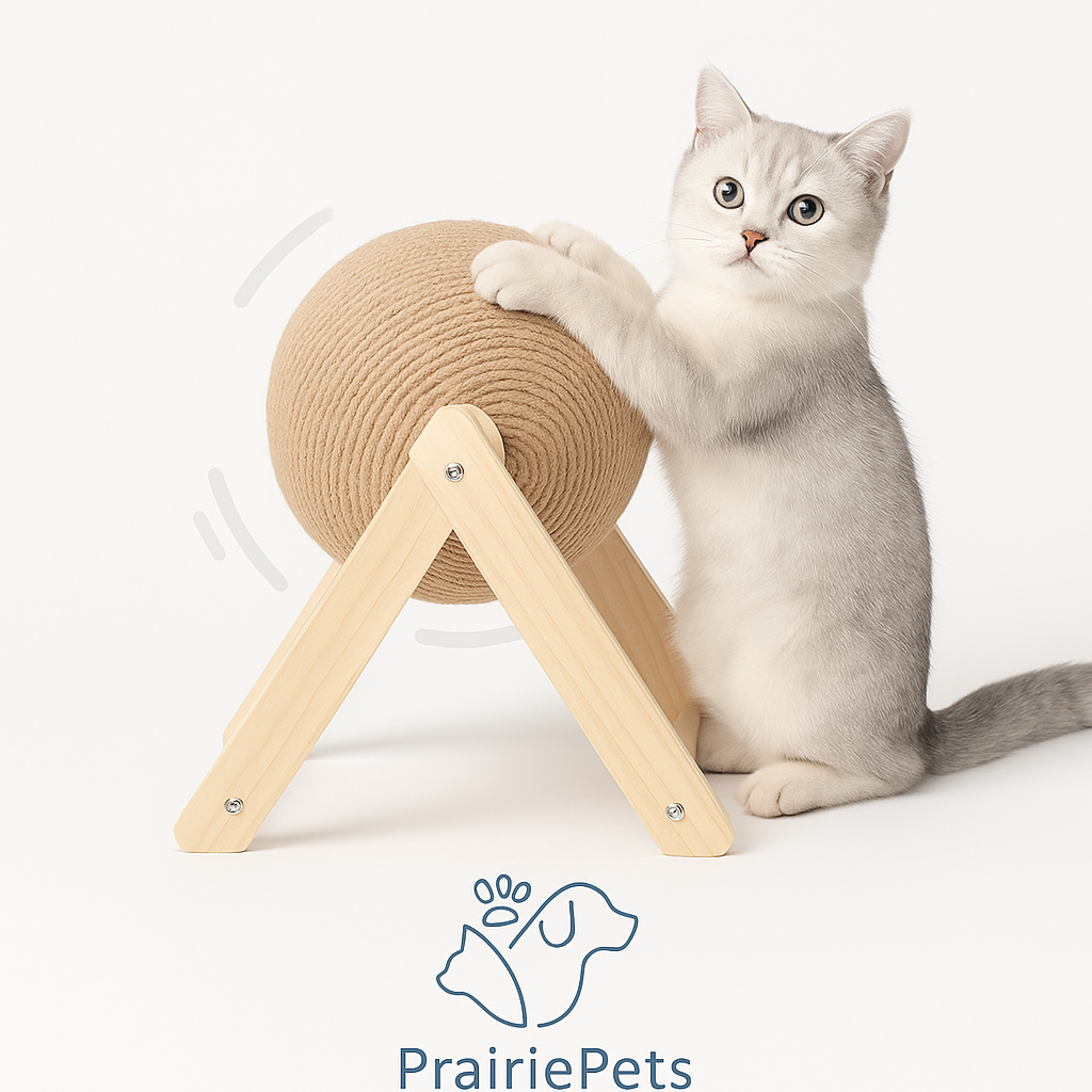 PrairiePets Cat Scratching Ball Toy