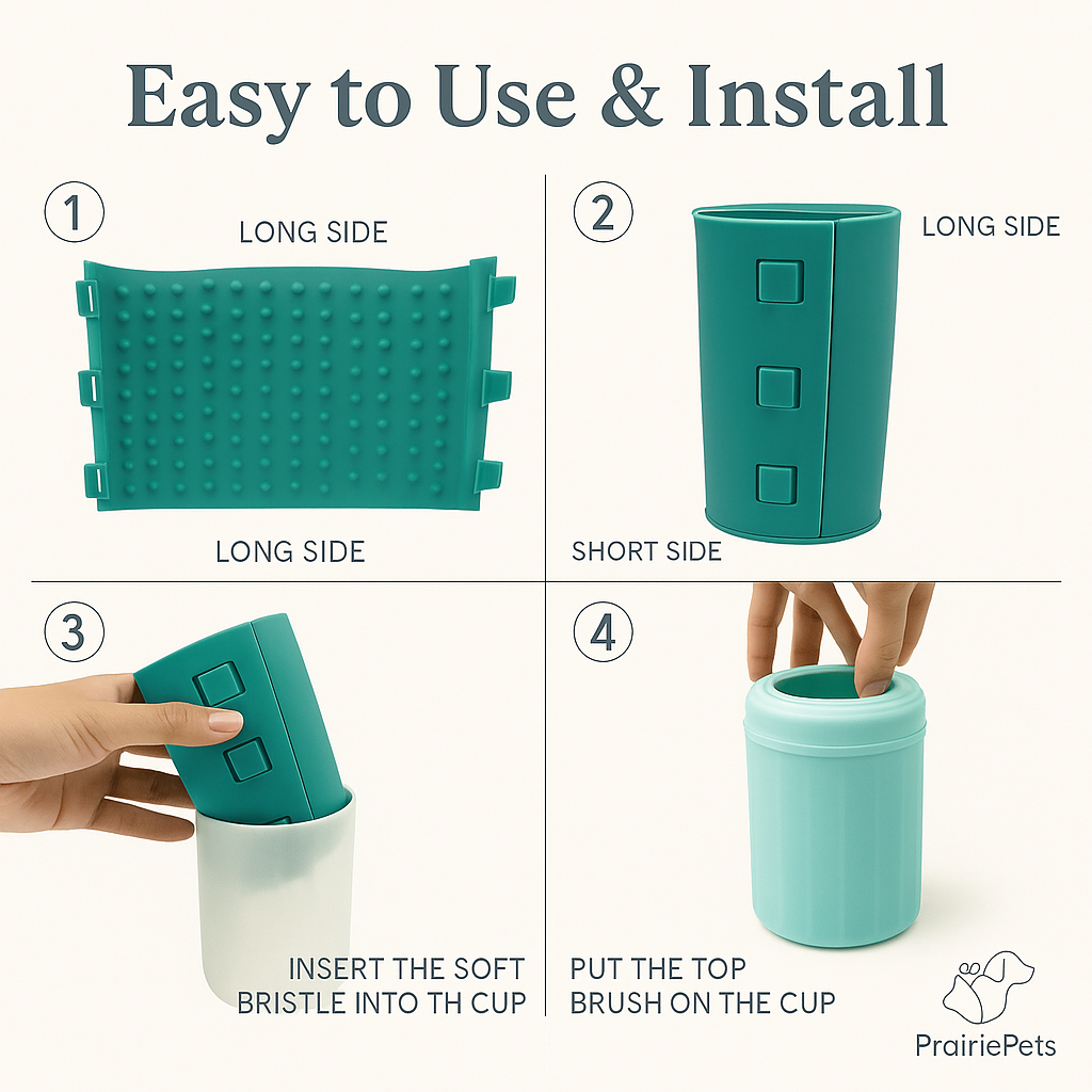 PrairiePets™ Soft Silicone Paw Washer