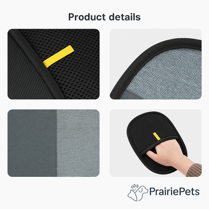 PrairiePets™ GroomEase – Pet Hair Removal Grooming Glove