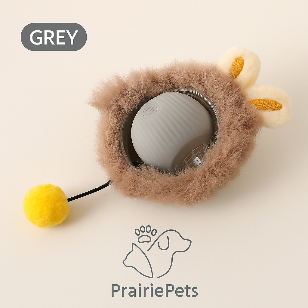 PrairiePets Smart Rolling Ball – Interactive Rechargeable Toy for Cats & Small Dogs