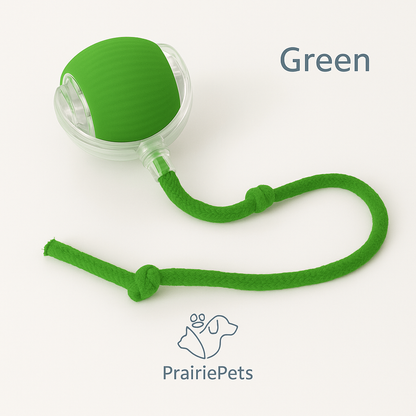 PrairiePets Smart Rolling Ball – Interactive Rechargeable Toy for Cats & Small Dogs
