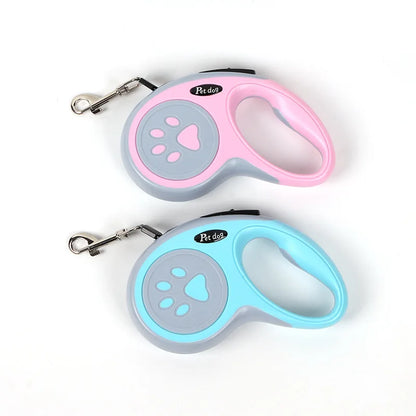 🎡 PrairiePets Retractable Leash – 3m & 5m Auto-Tension Lead for Small Dogs & Cats