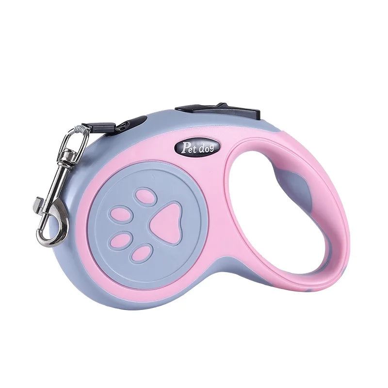 🎡 PrairiePets Retractable Leash – 3m & 5m Auto-Tension Lead for Small Dogs & Cats