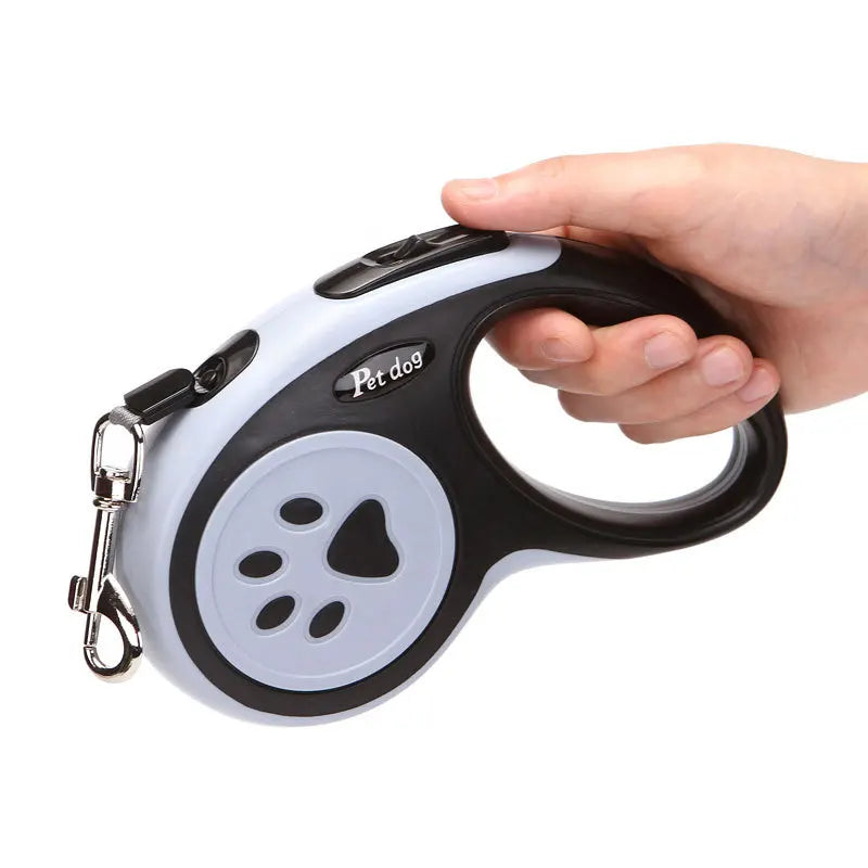 🎡 PrairiePets Retractable Leash – 3m & 5m Auto-Tension Lead for Small Dogs & Cats
